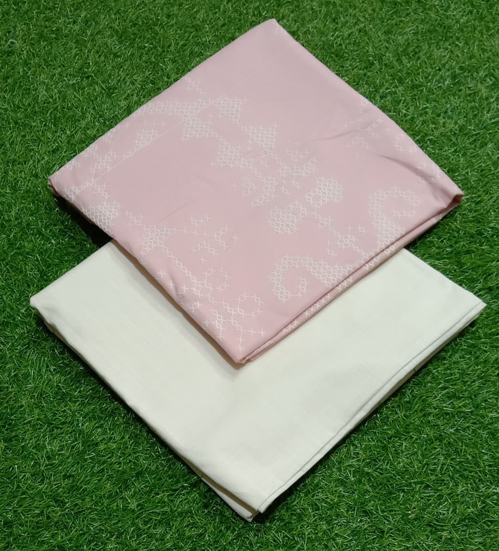 Soft Blossom Khadar Suit Fabric Set