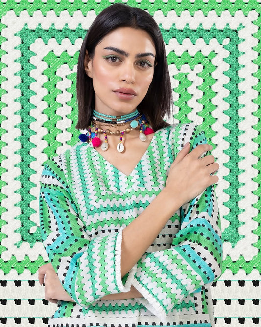 ✨ Azadi Special Sale ✨ Vibrant Multi-Stripe Kurta - 100% Original! 🇵🇰