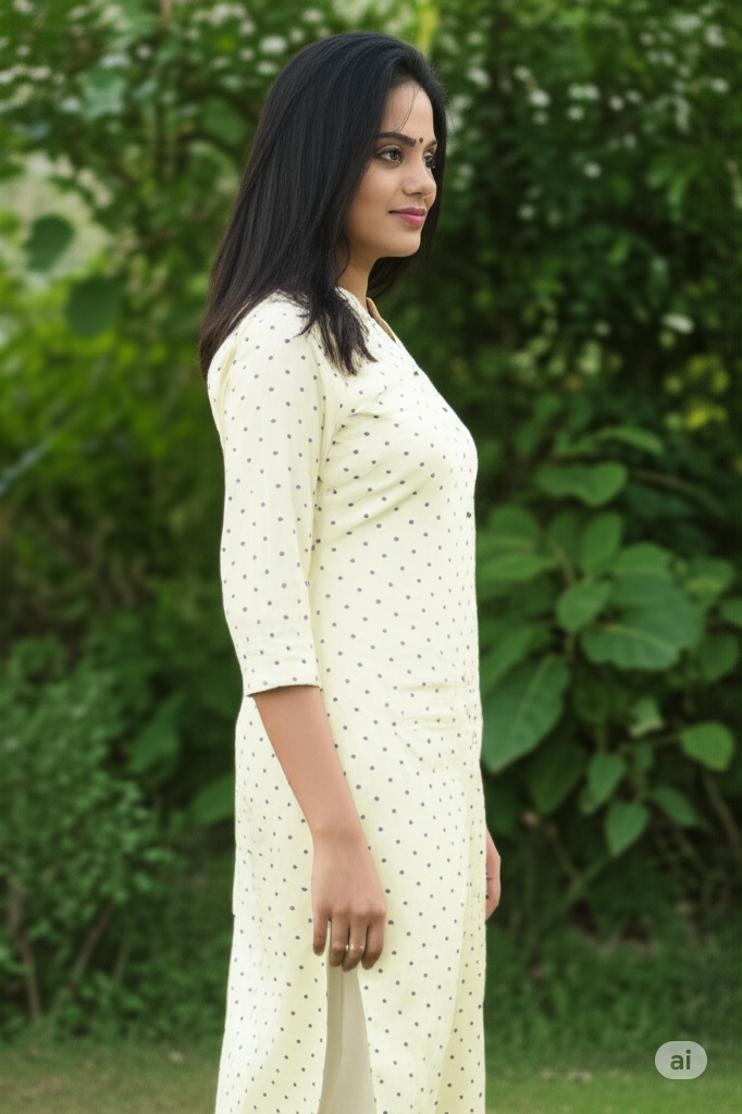 Dreamy Dots Khadar Fabric - Soft Lavender on Cream
